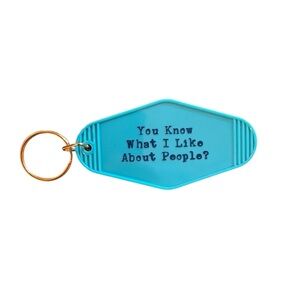 Hotel Style Key Chain- Double Sided graphic dog humor